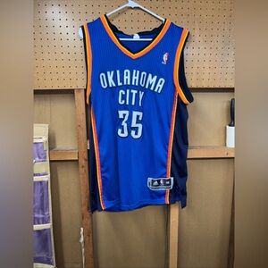 Kevin Durant #35 Oklahoma City Thunder Adidas Jersey Men's 48 Length +2